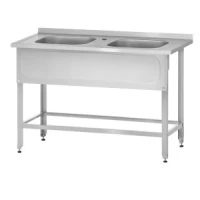 Ванна моечная ВМЦн 1400 «Norma Inox» м/о 500x500x300/2 (ножка угловая)