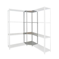 Стеллаж металлический угловой Титан МС 2500x600x400/6